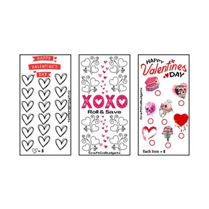 A6 Valentines Saving Challenges | Digital Download | 6 Printable Designs | Instant Download | Low Income
