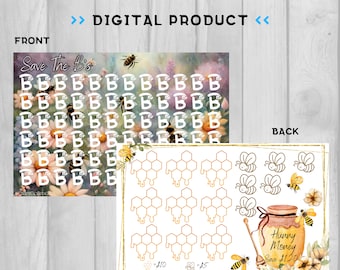 Save The B’s Savings Challenges | Digital Download | 2 Unique Printable Designs | Instant Download!