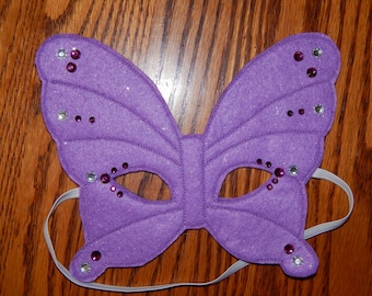 Butterfly Felt Mask - Costume Accessory - Any size available