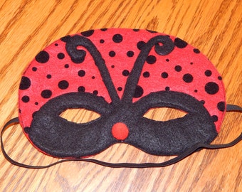 Ladybug Felt Mask - Costume Accessory - Any size available