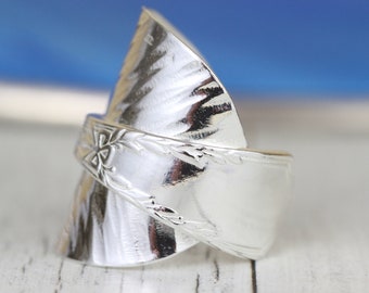 Sterling Silver Spoon Ring Made Out Of Antique Spoon 925 Any Size!