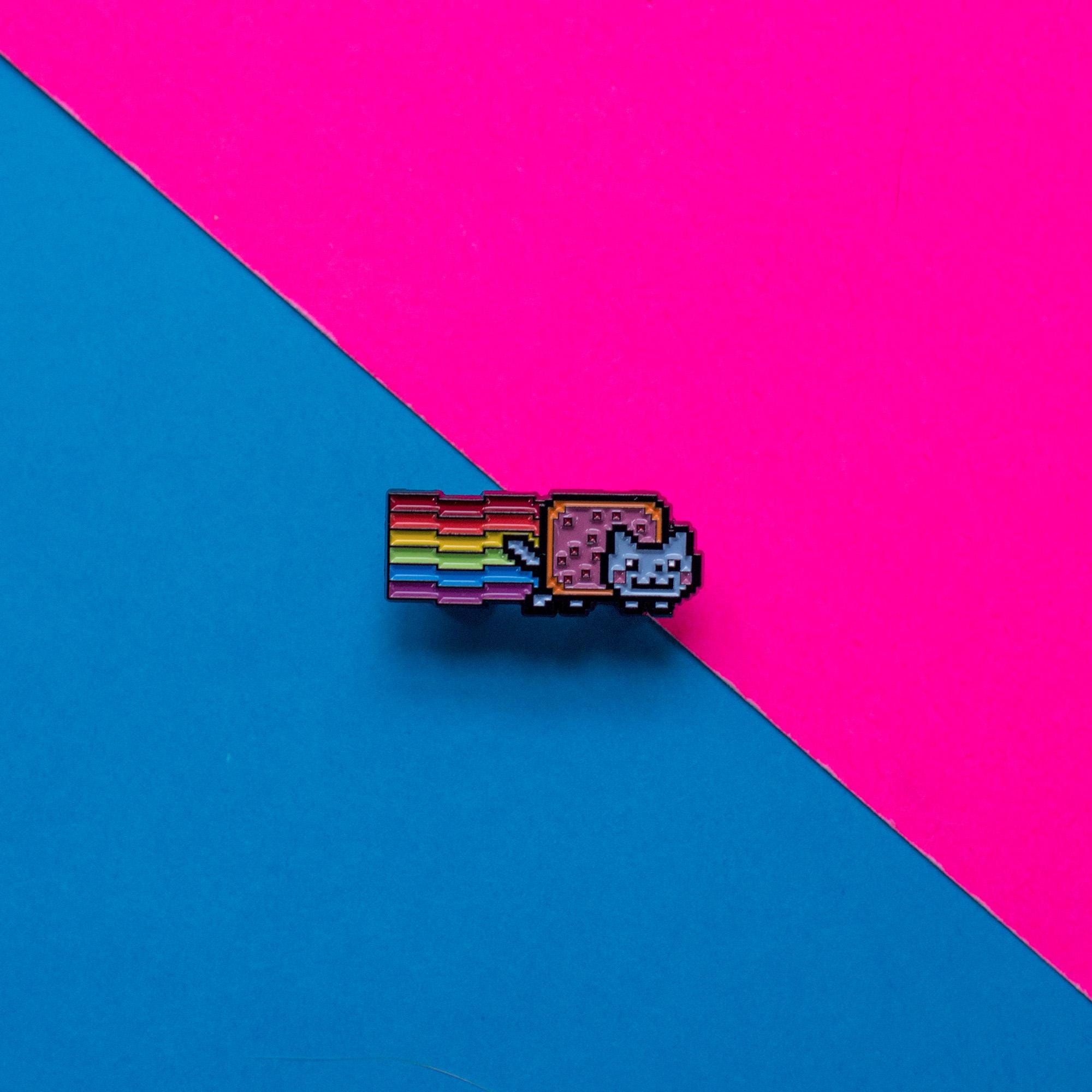Nyan Cat Cute Rainbow Toast Cute / Hard Enamel Pin Badge