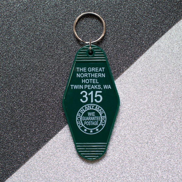 Twin Peaks Lynch The Great Northern Hotel key ring / grand hotel room room 315 / key chain key ring