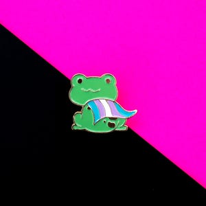Trans flag pin / trans pride flag / hard enamel pin badge