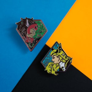 Pin's She-Ra & Catra She-Ra y las princesas del poder / Netflix Princesses Anime Cartoon / pin de insignia de esmalte duro