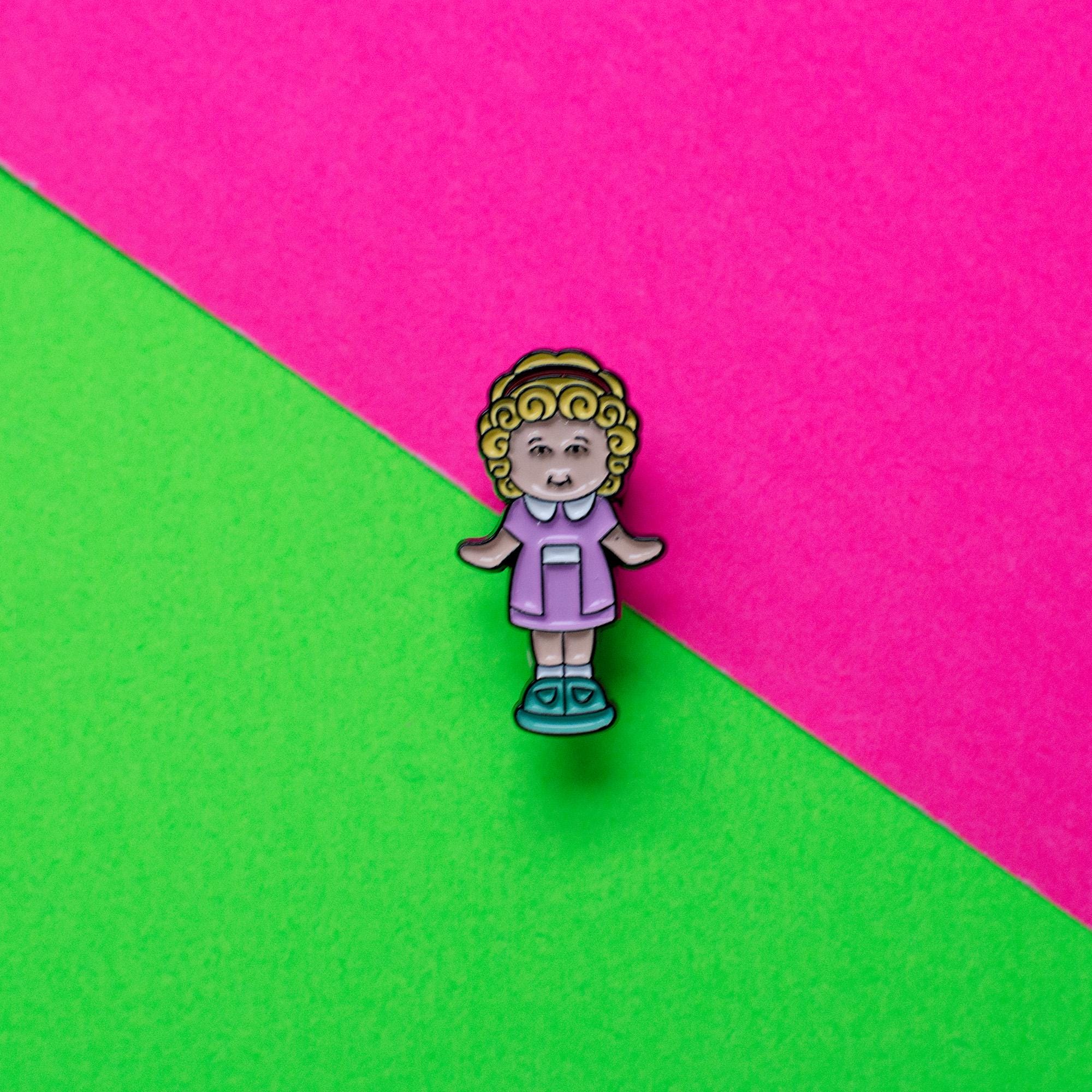 Polly Pocket Character Pin / Cute Miniature Doll / Hard Enamel Pin ...
