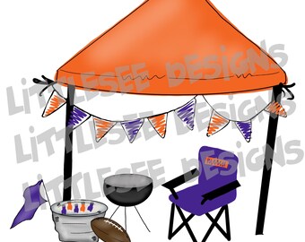 Clemson Clip Art Etsy