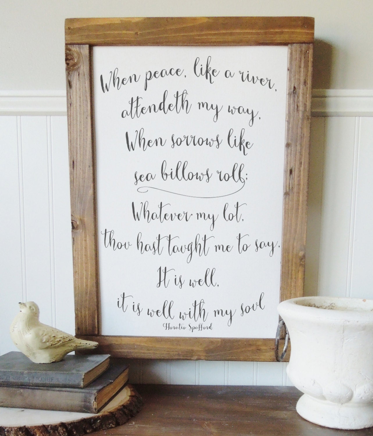 It is Well With My Soul/canvas Art Print/wall Art/canvas Etsy