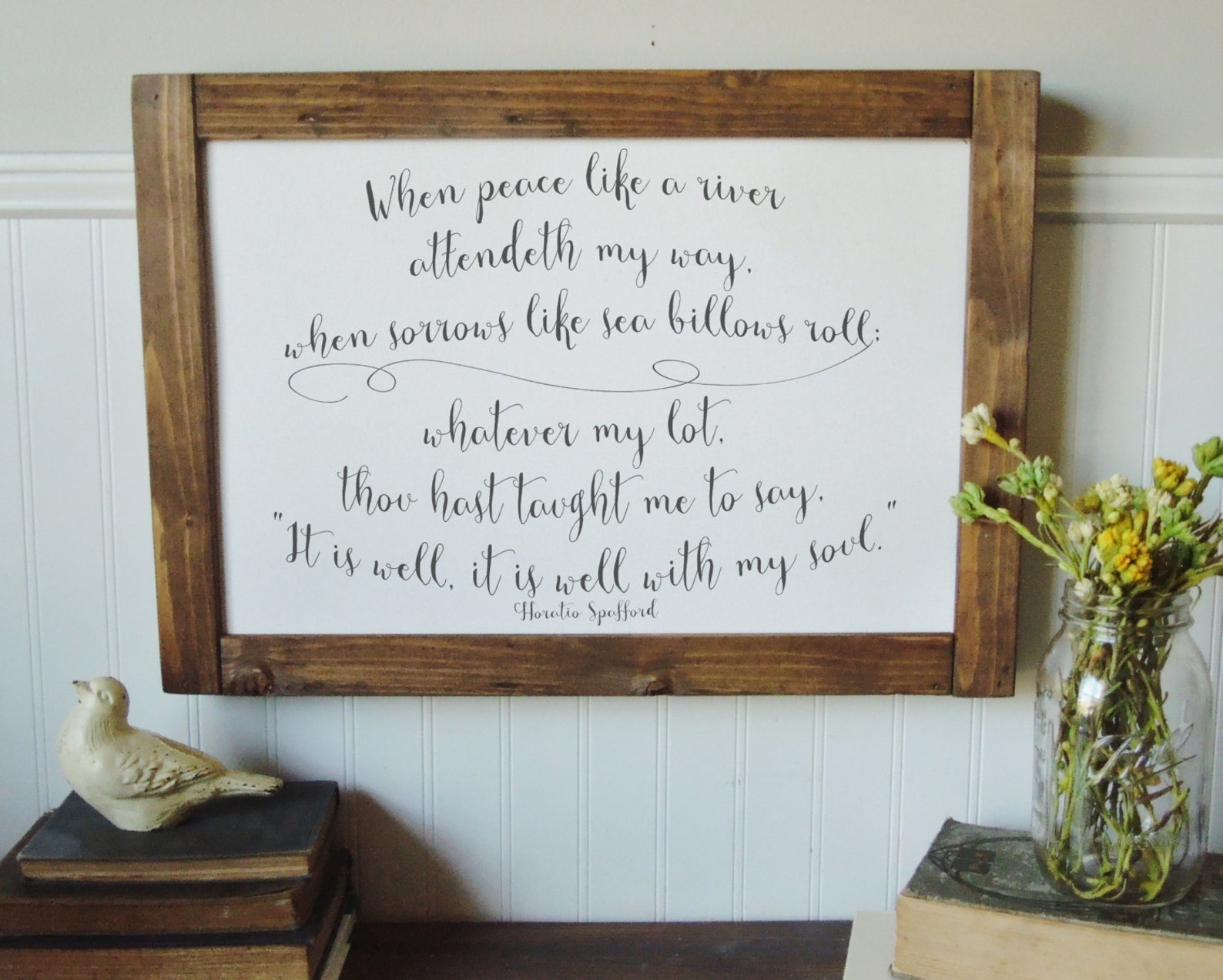 It is Well With My Soul/canvas Art Print/wall Art/canvas Etsy