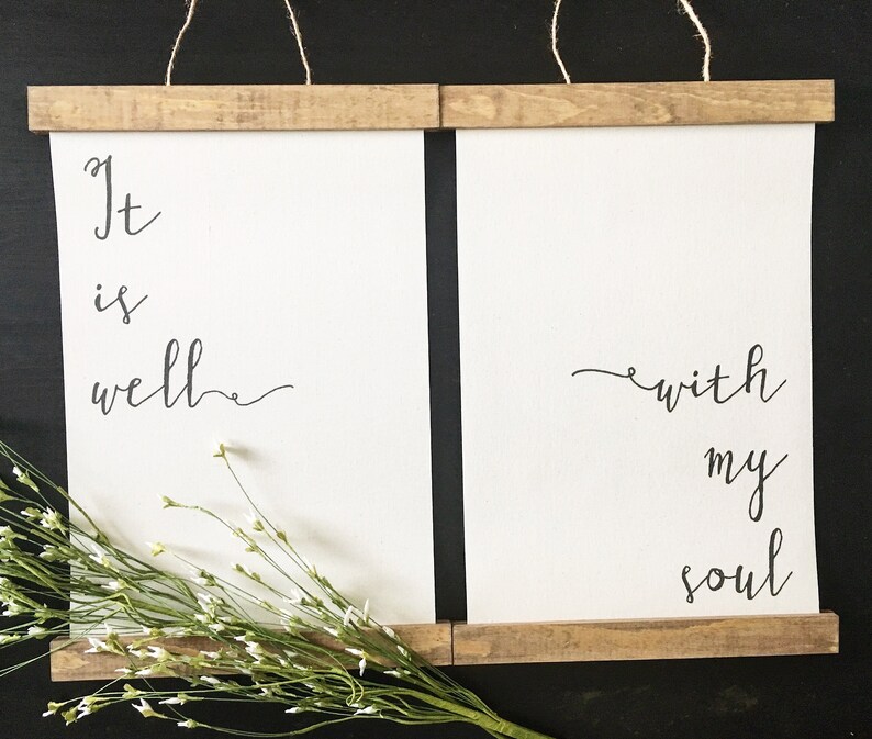It is Well With My Soul/canvas Art Print/wall Art/canvas Etsy