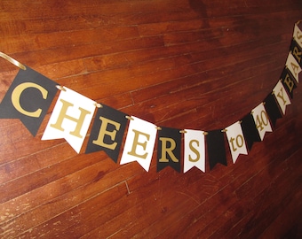 Cheers to 40 years, birthday banner, anniversary banner, milestone birthday