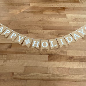 Happy holidays banner, Christmas decor, Christmas banner