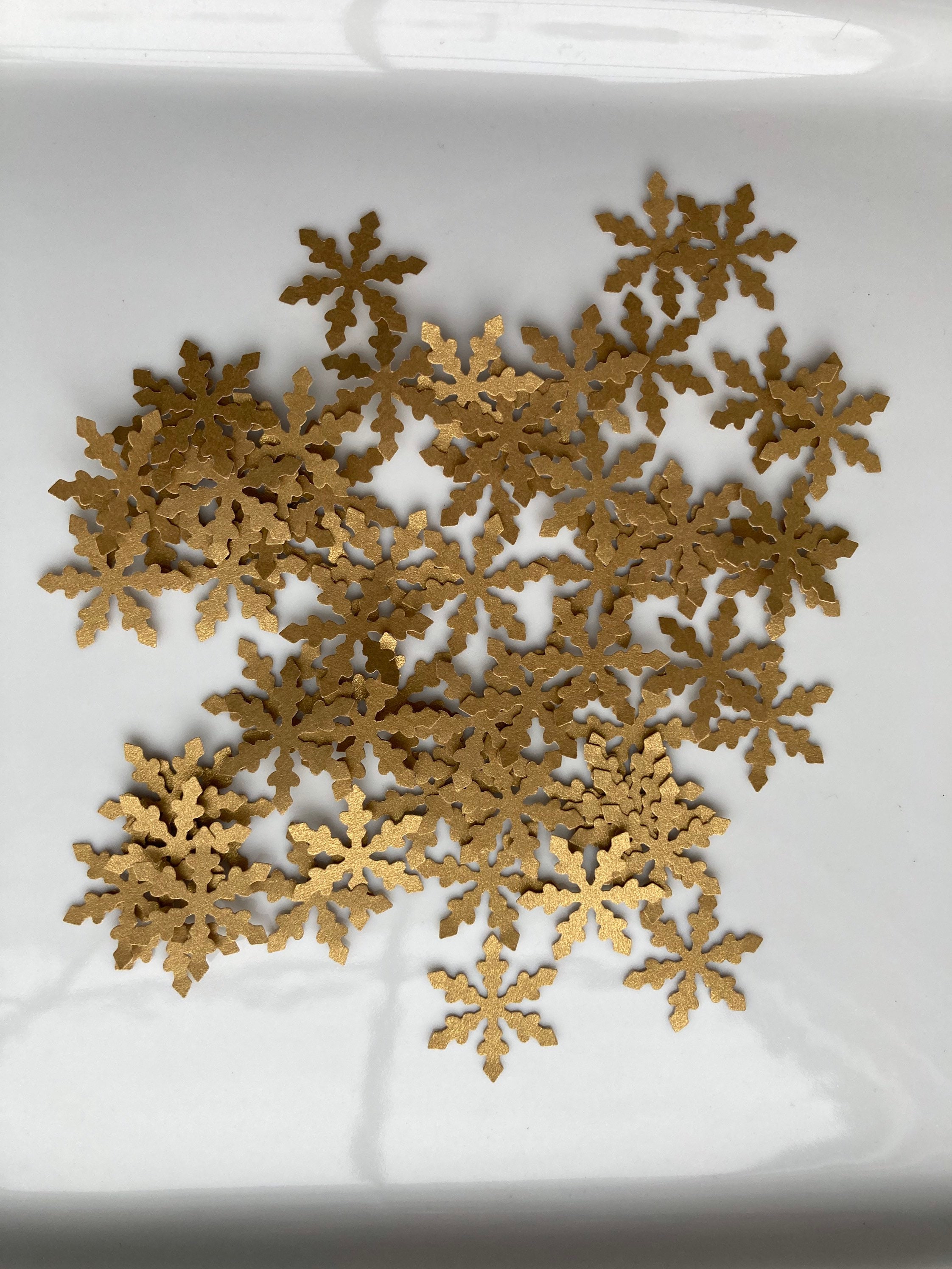 Elegant Gold Foil Snowflake Stickers ›