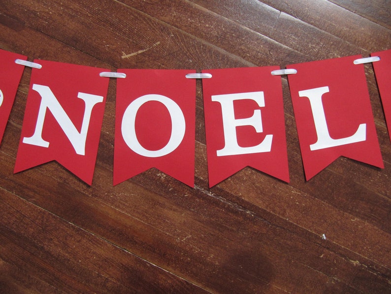 guirlande joyeux noel merry Christmas banner french Christmas decor Joyeux Noel sign