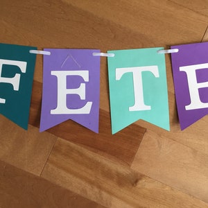 Bonne fete banner, mermaid birthday banner, under the sea birthday, french birthday sign