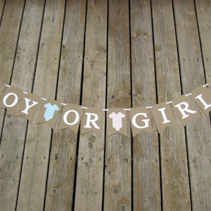 Boy or girl? banner, gender reveal banner, baby shower decor