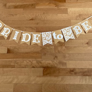Bruid te zijn banner, bruids douche banner, bachelorette banner