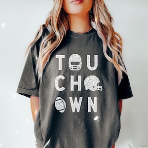 Touchdown Shirt, Football Shirt, Fall Tee, 100% Cotton, Comfort Colors Shirt, Football Game, Game Fan