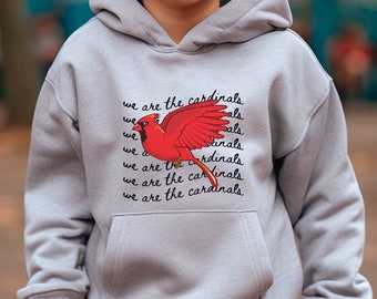 Youth Cardinals Hoodie, We Are The Cardinals Sweatshirt, Kids Cardinal Shirt, Go Cardinals, School Shirt, Cardinals Hoodie, Child Cardinals
