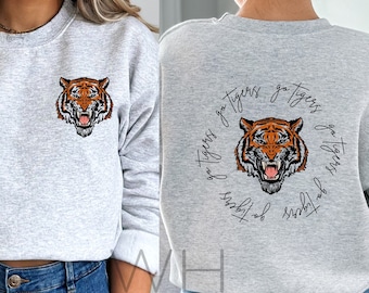 Go Tigers, Tiger Sweatshirt, We Are The Tigers, Go Tigers, Fan Shirt, Teacher Tee, School Shirt, Go Tigers Shirt, School Spirit, Sweatshirt