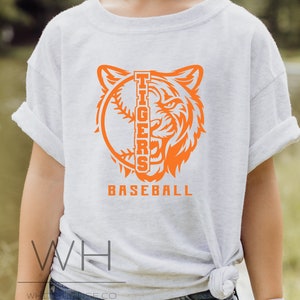 Youth Tiger Baseball, Tigers Tee, Youth Baseball, Tiger Shirt, Go Tigers, Kids Shirt
