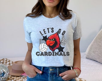 Cardinals Volleyball Shirt, Cardinals Tee, Cardinal Volleyball, School Shirt, Go Cardinals Shirt, School Spirit, Teacher Shirt, Sport Fan