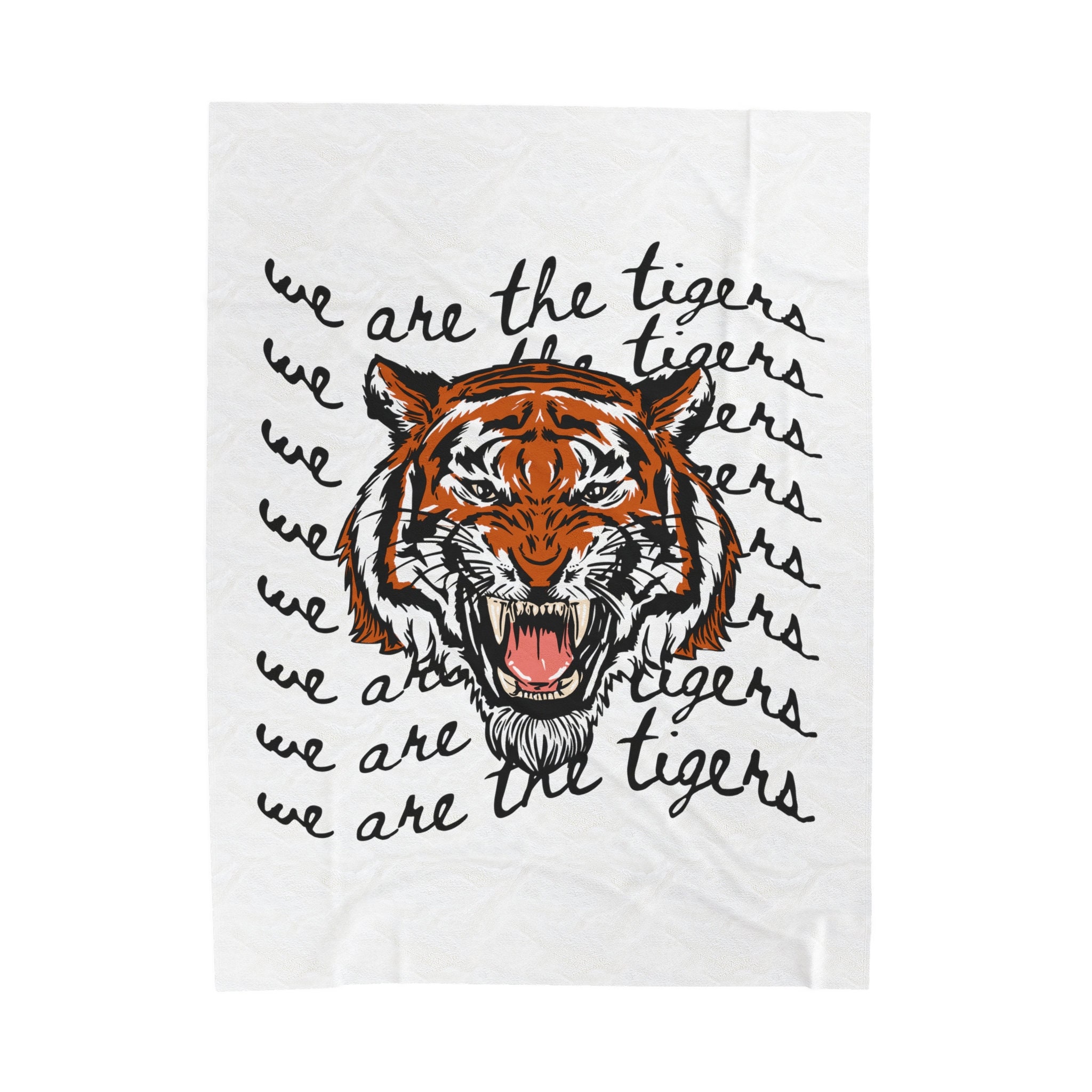 Tiger Blanket, Tiger Fan, Gift for Christmas, Birthday Gift, Go Tigers