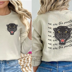 Panther Sweatshirt, We Are The Panthers, Go Panthers, Fan Shirt, Teacher Tee, School Shirt, Go Panthers Shirt, School Spirit, Sweatshirt