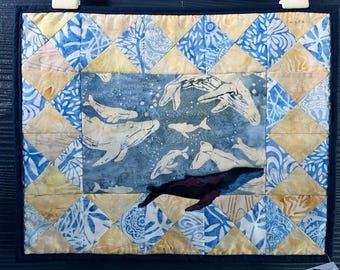 Quilted Whale Wall Hanging: Alaskan Applique Art