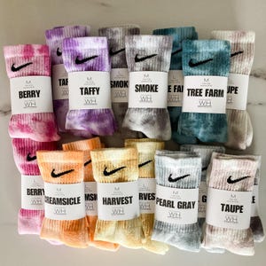 Tie Dye Socks, Tie Dye, Crew Socks, Gift For Her, Tie Dye, Socks, Tie Dye Men, Tie Dye Women, Birthday Gift, Stocking Stuffer, Workout