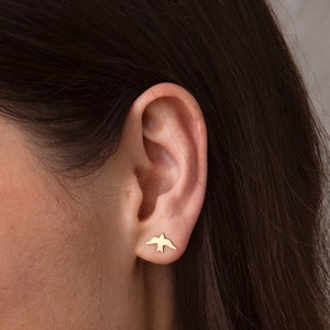 Dove Earrings • Bird Stud Earrings • Bird Jewelry • Gold, Rose Gold, Silver Earrings • Stud Earrings • Gift for Her • Cute Earrings