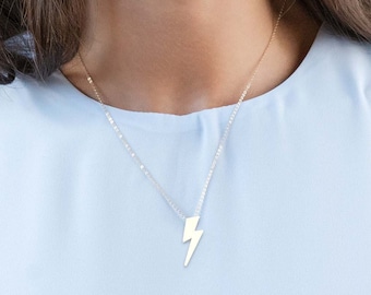 Blitz Halskette Geschenk für sie Donnerkeil Charm Blitz Schmuck Blitz Halskette Bolt Halskette Blitz Charme Geburtstagsgeschenk