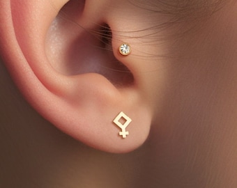 Greek Goddess Earrings Greek Mythology Jewelry Gift for Her Ceres Symbol Celestial Greek Earrings for Mom Ancient Greek Christmas Gift Studs