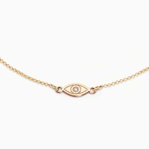 Evil Eye Bracelet, Gold Evil Eye Bracelet, Silver Evil Eye Bracelet, Crystal Evil Eye Jewelry, Dainty Bracelet, Bridesmaid Gift image 1