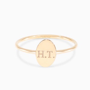 Anillo inicial delicado, anillo personalizado, anillo de letra personalizado en plata de ley, oro + anillo grabado en oro rosa, regalo para mamá, regalos de madres
