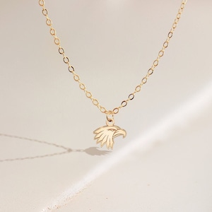 Eagle Pendant Gold Necklace Birthday Gift For Her Eagle Jewelry Hawk Necklace Bird Necklace Eagle Charm Gifts For Mom Necklace For Women