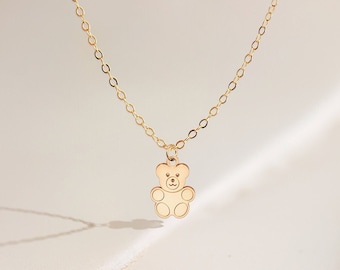 Teddy bear Necklace, Whimsical Teddy Gift, Fun Jewelry Gift, Birthday Gift, Monkey Necklace Cute Jewelry, Animal Necklace, Teddy Bear