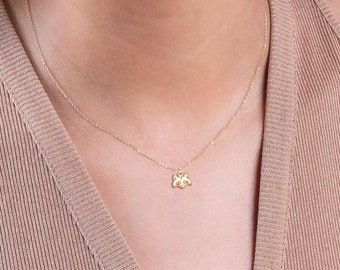 Raccoon Charm Necklace Cute Trash Panda Pendant Gift for Her Animal Jewelry for Mom Playful Raccoon Necklace for Nature Lovers