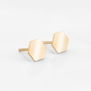 Hexagon Stud Earrings • Custom Earrings • Personalized Gift for Her • Hexagon Earrings • Stud Earrings • Mother&#39;s Gift • BridesMaids