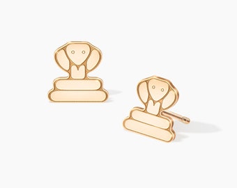 Snake Earrings Cobra Charm Stud Earrings Serpent Lover Jewelry Cobra Gothic Earrings Gift For Her Cute Animal Lover Snake Stud Earrings
