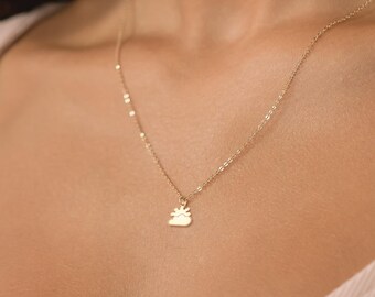 Zon- en wolkhanger verkrijgbaar in gold filled, rose gold filled, sterlingzilver of 14 kt massief goud