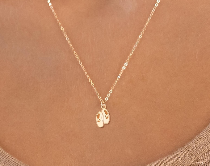 Ballet Charm Necklace Dainty Ballerina Jewelry Dance Pendant Ballerina Necklace Ballet Shoe Necklace Dancer Gift Ballerina Charm