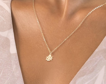 Marienkäfer Charm Halskette Glücksbringer Tier Halskette Silber Marienkäfer Insekt Schmuck Geburtstagsgeschenk für sie Marienkäfer Halskette