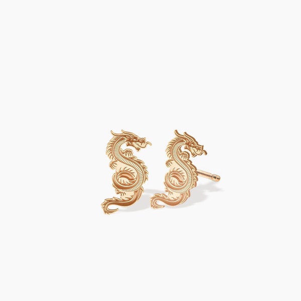 Dainty Dragon Earrings, Mythical Earrings, Gold, Silver, Rose Gold Earrings, Handmade Jewelry, Gold Earrings, Game of Thrones, Goth Jewelry