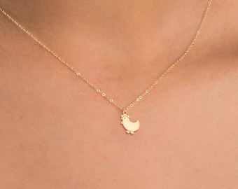 Chicken Pendant Necklace Farm Jewelry Rooster Charm Bird Necklace Country Style Barnyard Charm Hen Charm Necklace Chicken Gift