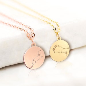 Constellation necklace, Zodiac Jewelry, Astrology Zodiac necklace, libra, virgo, scorpio, sagittarius, capricorn, mothers day gift