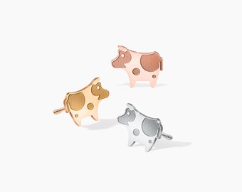 Pendientes de vaca, pendientes con dijes de vaca de las Tierras Altas, joyas de animales de granja, pendientes occidentales, regalo para ella, regalo de Navidad para vaqueras, pendientes de vaca de las Tierras Altas, regalo