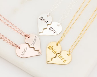 Best Friend Necklace for 2 - Etsy