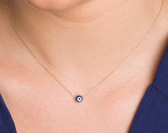 Evil Eye Necklace, Kabbalah Necklace, Protection Necklace, Bridesmaid Jewelry, Christmas Gift