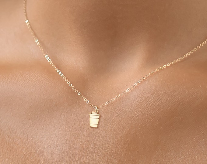 Coffee Cup Charm Necklace Caffeine Lover Jewelry Morning Brew Coffee Pendant Mama Needs Coffee Charm Gift for Coffee Addict